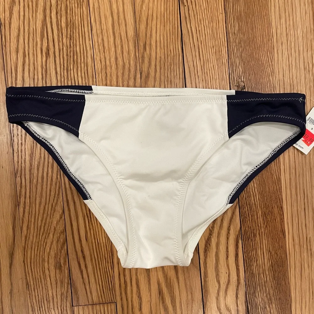 NWT GAP Navy Blue and White Bikini Minimalist Swimwear - Picture 2 of 9